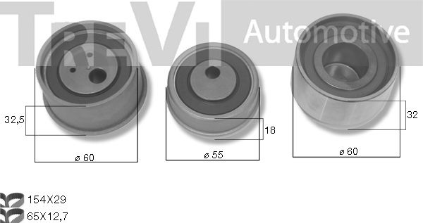 TREVI AUTOMOTIVE Комплект ремня ГРМ KD1509